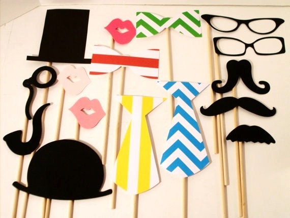 Photo booth Props - Wedding Props - Photo Props - Birthday Photo Props
