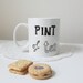 Pint of tea mug - hand drawn by Mr Teacup