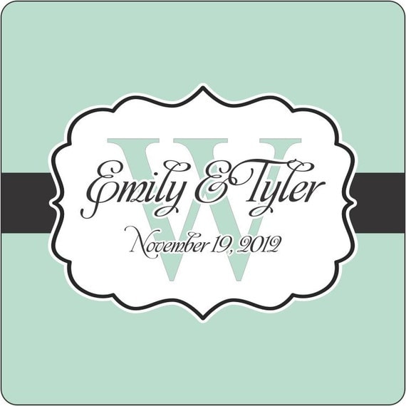 Wedding Stickers - 100 2.5" Square Wedding Favor Labels Il_570xn