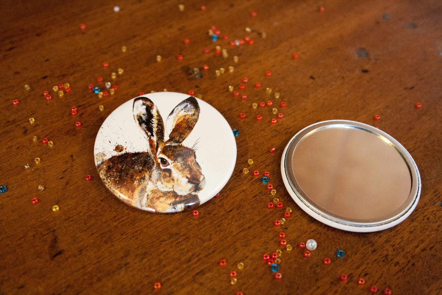 Hare 'Forest Gump' Pocket Mirror
