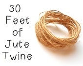Jute Twine - Natural - 1 Ply - 30 Feet