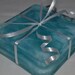 Watery Blue Glass Coaster Set