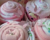 Baby Girl Onesies, Bibs, Burp Cloths and Washcloth Yummy 8 Piece Cupcake Set
