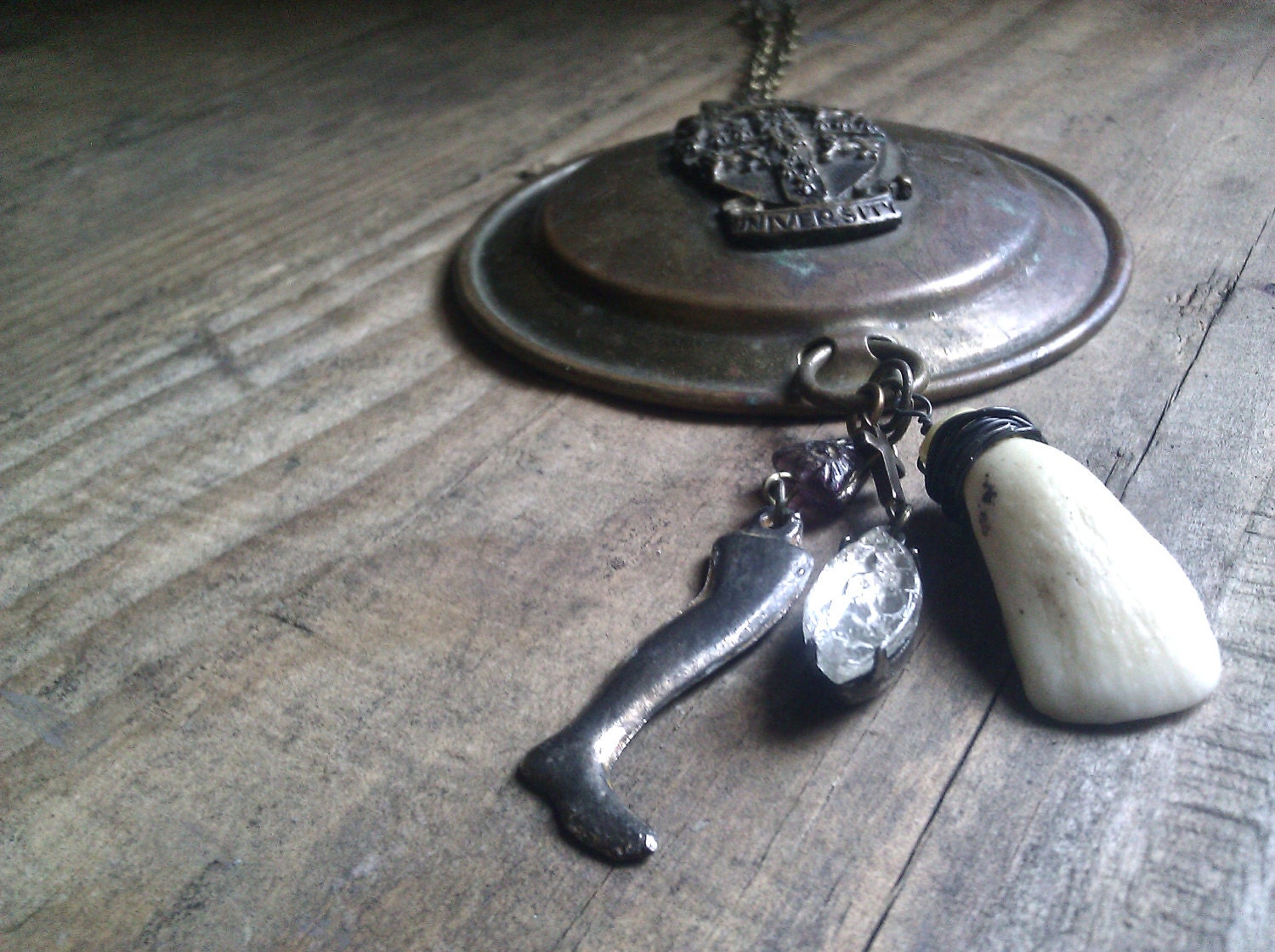 White Magic Antique Cambridge Statement Necklace