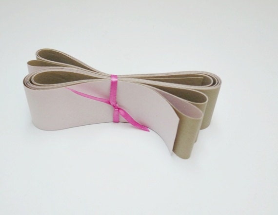 Fabric Ribbon - Double Sided Pink Brown