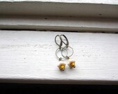 No. 38 Vintage Inspired White Flower Earrings