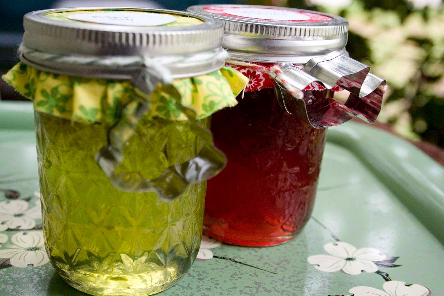 Christmas Preserves or Jelly 8oz jar with ornament