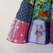 Rainbow dress patchwork twirly twirler bright eco girls children sundress custom upcycled size 4 - 10 made to measure CUSTOM ORDER