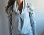 Grey Dress NANA WINTER Women Sweater sweatshirt /   Gift for her / Women fashion