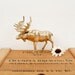 vintage brass moose figurine