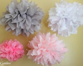 ON SALE 5 Tissue Pom Poms - Nursery Decor - Birthday Decor Il_170x135