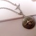 Silver Bee Floral Locket With Bird