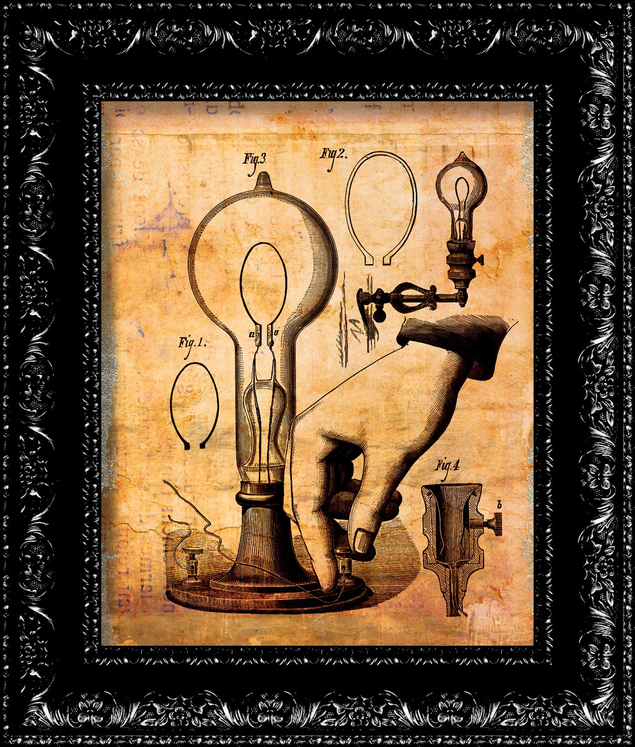 Science Geek - Vintage Retro Inspired - Collage Art Print -  8x10 Art Print Poster