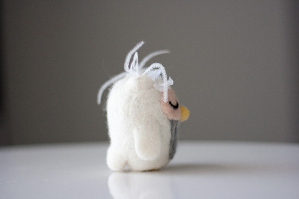 Blanche, the Needle Felted Owl