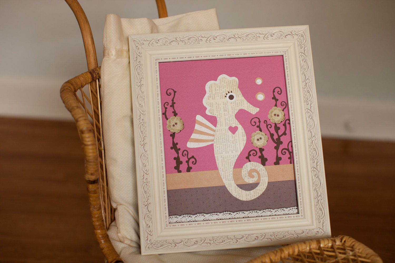 Items similar to Pottery barn inspired custom Mermaid girls room
