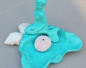 Beach Decor Mermaid Dish Turquoise by SEASTYLE