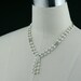 Bridal Pearl necklace beaded choker irish knot fashion