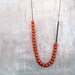 Rusted orange necklace