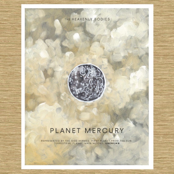 Mercury the Swift Planet - Heavenly Bodies Series 11" x 14"