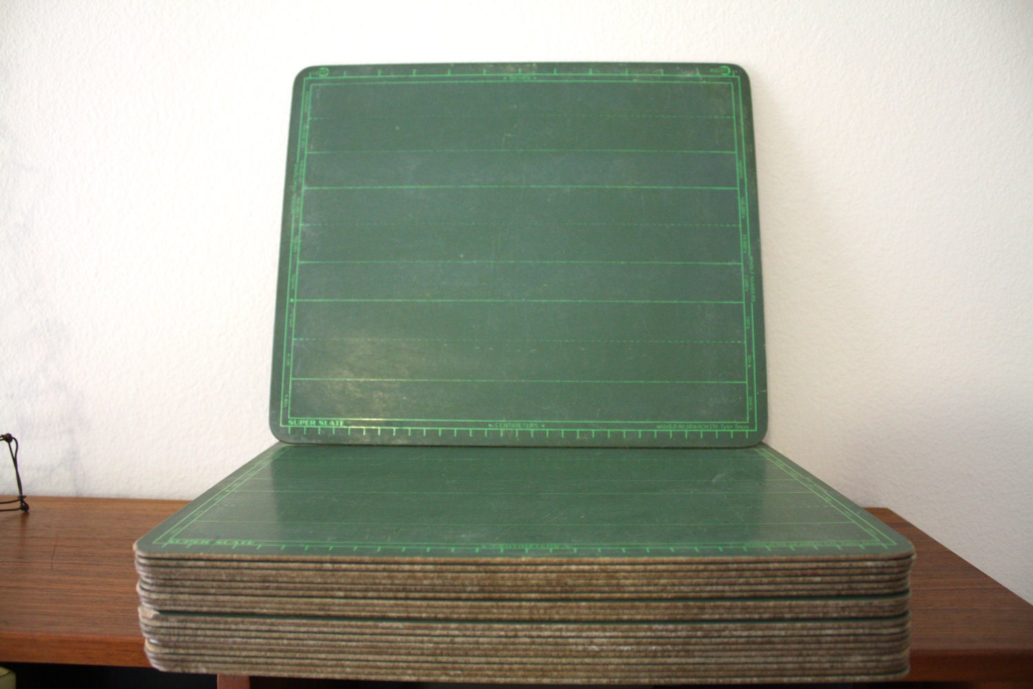 Green School Chalkboard, Super Slate Writing Tablet - 1SweetDreamVintage