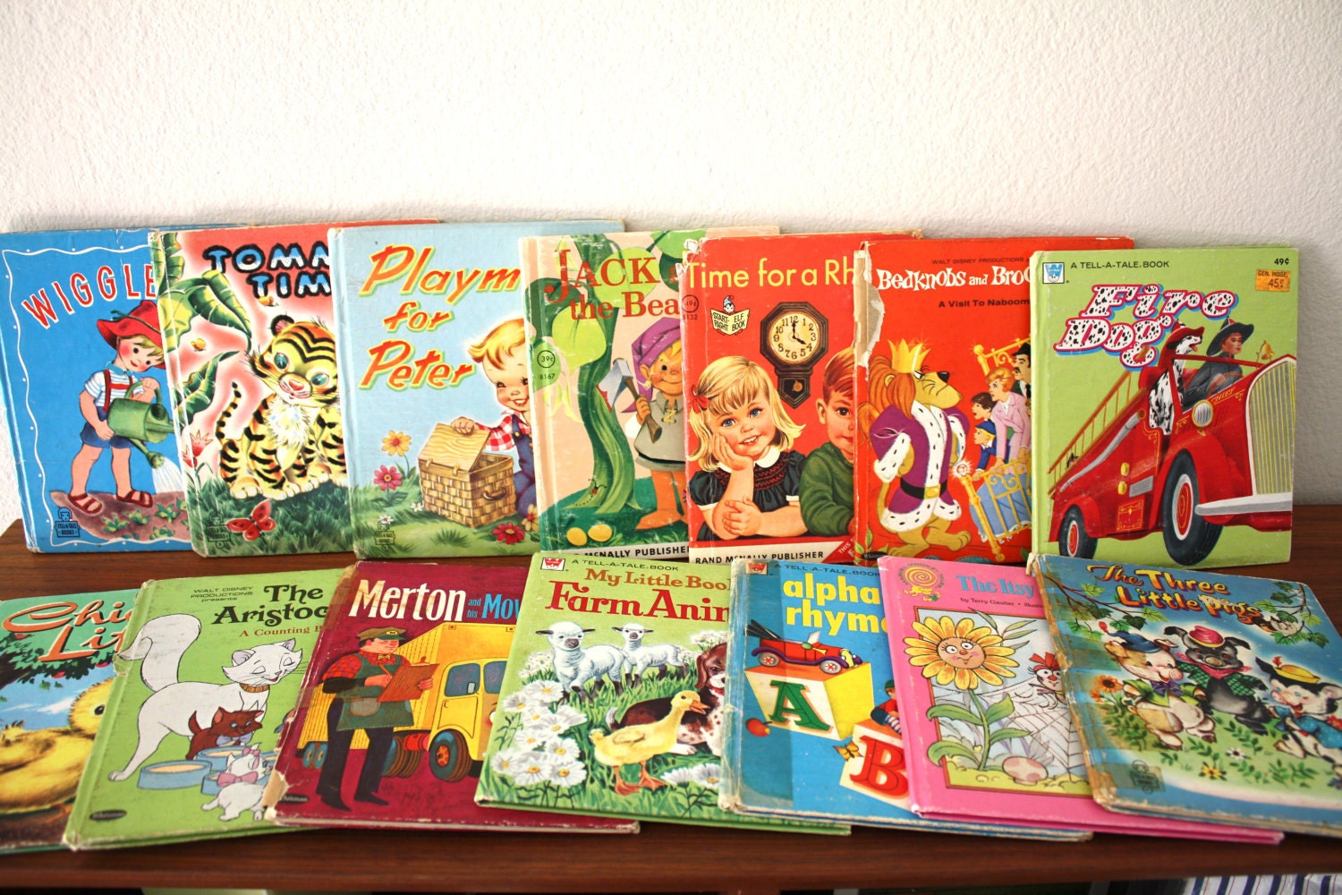 Vintage Tell-a-tale Collection, Mid-Century Set of 12 Books, 1940's-1970's