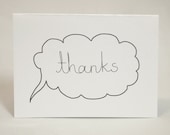 Thank You Card - Speech Bubble