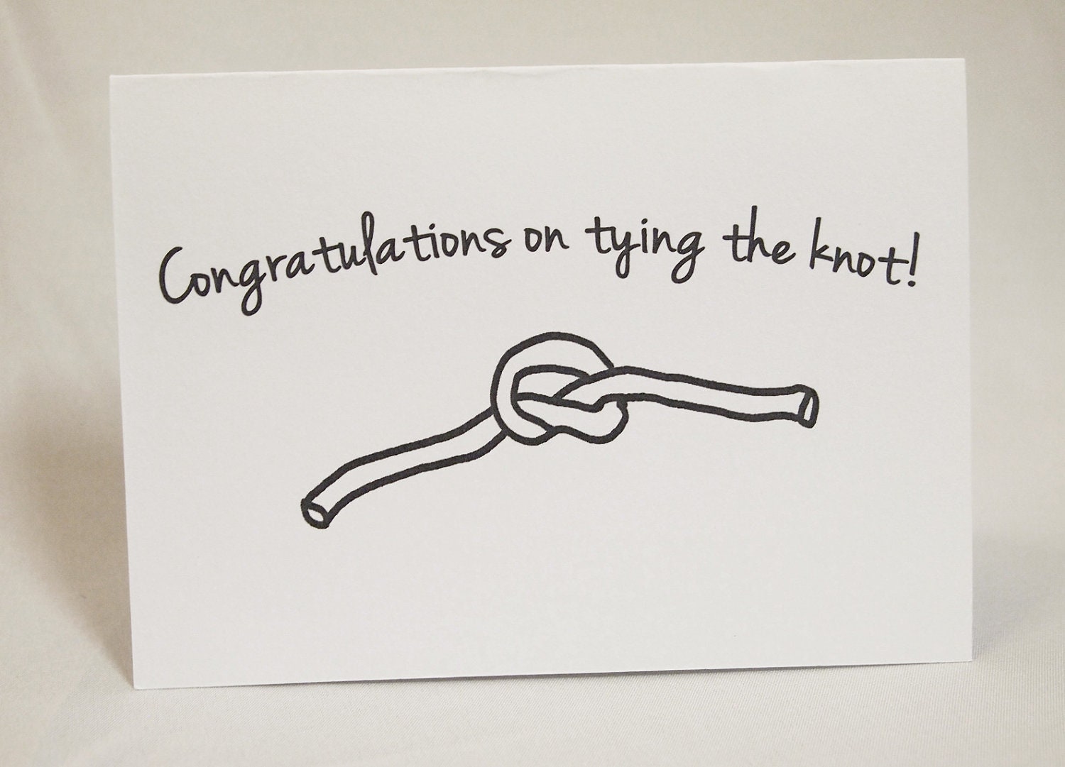 Wedding Congratulations Card - Tying the Knot