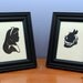 Alice in Wonderland (Alice and the White Rabbit) Handcut Silhouettes