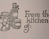 20 Kitchen Gift Labels/Stickers/Tags for Home Canning, Pickling or Preserving. Preserves Labels, Jam Labels, Jam Jar Labels, Canning Labels