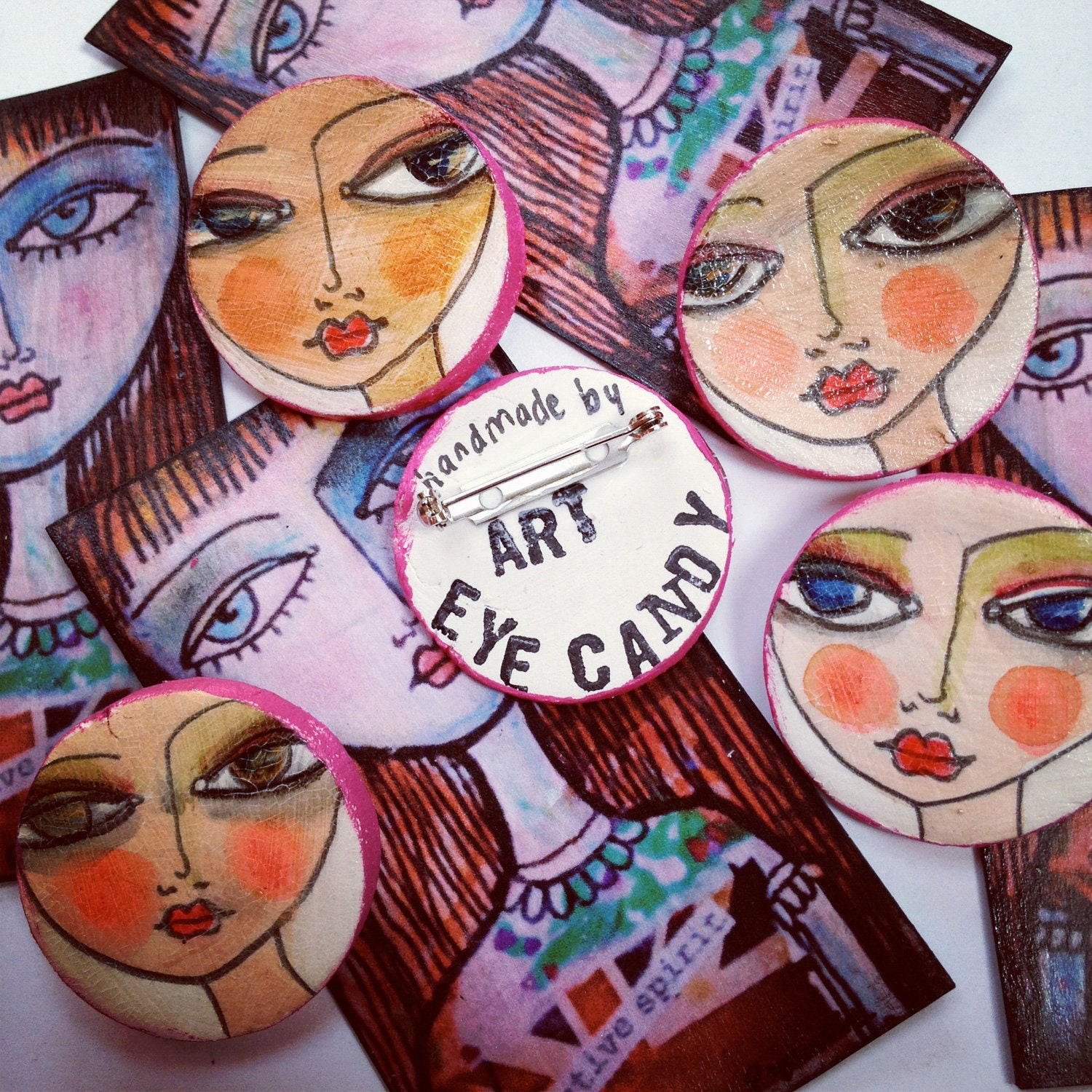 Art Eye Candy Art Pin by Rachelle Panagarry