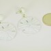 Vintage Sand Dollar Earrings White Beach Sea