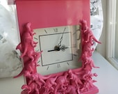 pink dinosaur clock