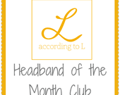 Headband of the Month Club SIX MONTH Membership