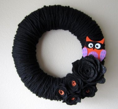 Yarn Wreath Handmade Felt Decoration-12 inch
