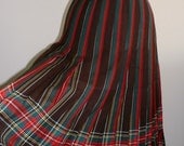 vintage wool skirt ...  kilt SKIRT WINTER Wool PLAID Vintage cozy ...