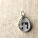 Your baby's ACTUAL hand or footprints  -  Small 10 x 14 mm Teardrop Custom foot or hand print charm