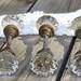 Cottage Door Knob Set 1920s Vintage EASY INSTALATION   Fits Modern Doors