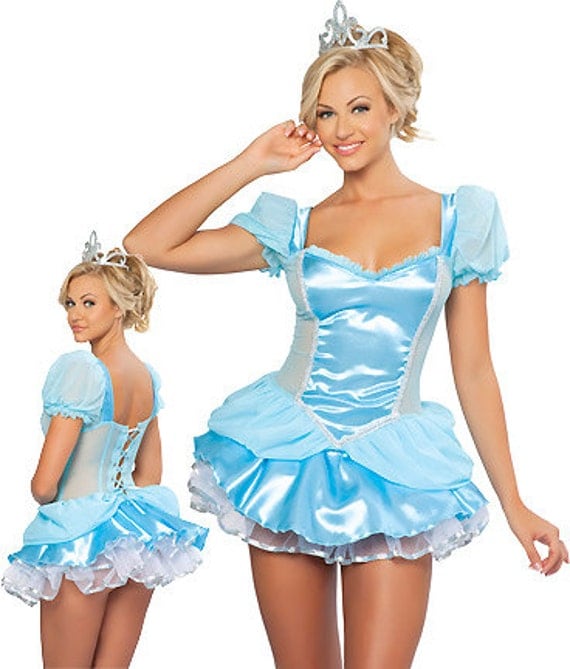 Disney S Cinderella Adult Halloween Costume Sexy Satin My XXX Hot Girl