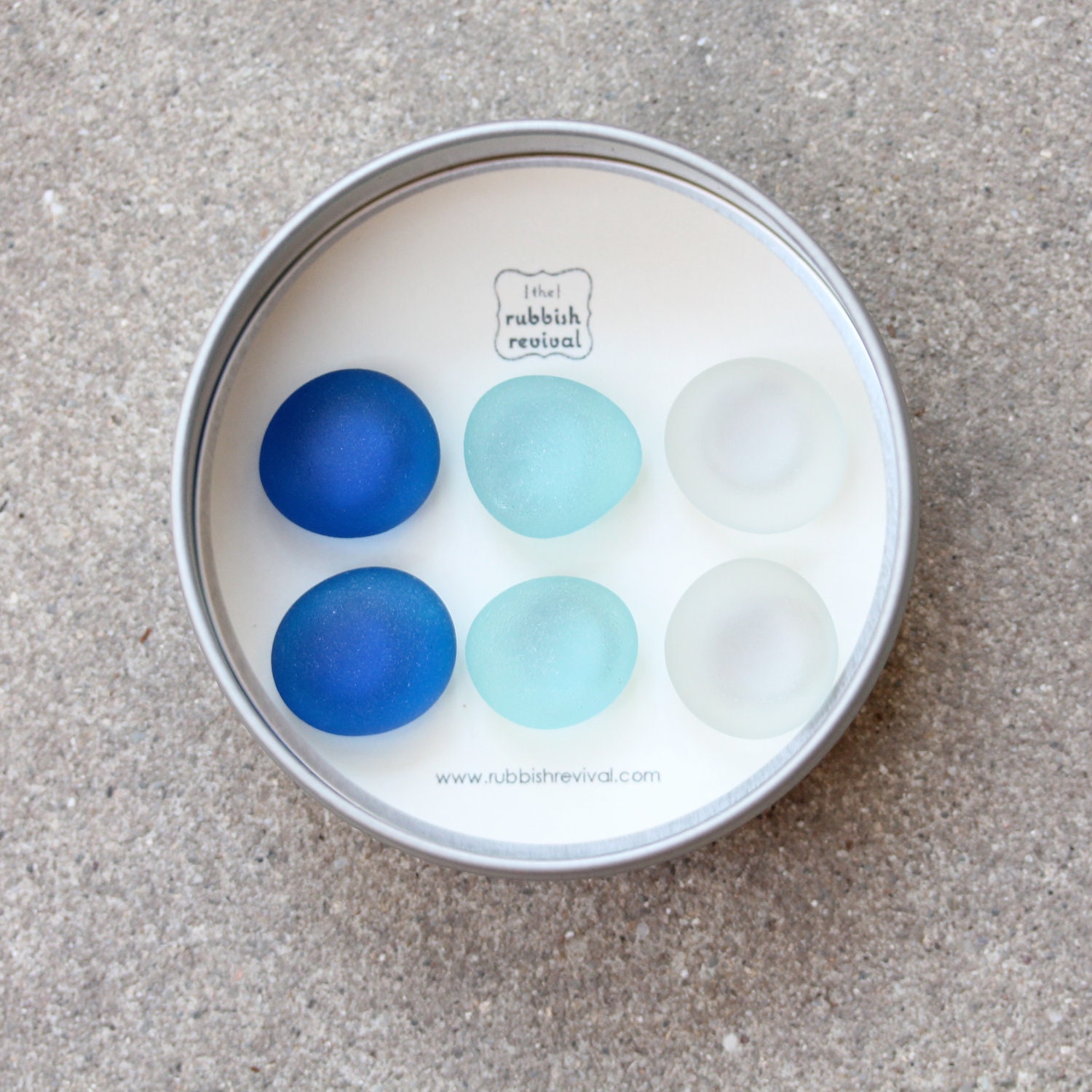 Glass Gem Magnets - Blue Skies FREE SHIPPING