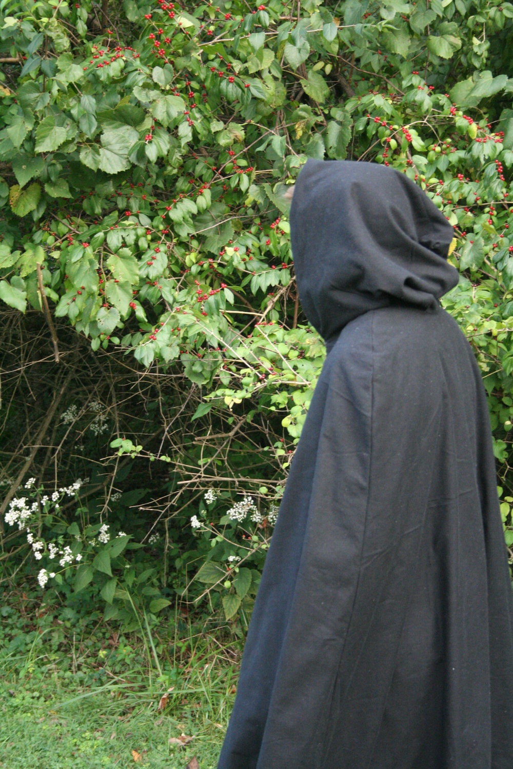 Hooded Cloak - Adult, Black