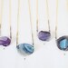 Statement Necklace : Autumn Fashion - Raw Agate Necklace, gifts for her