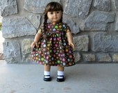 American Girl 18 Inch Doll Cotton Owl Butterfly Short Sleeve  Dress