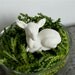 Porcelain Terrarium Deer, Ceramic Figurine