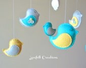 Baby Crib Mobile -  Custom Baby Mobile - Baby Mobile Birds - Bird Mobile - Nursery mobile