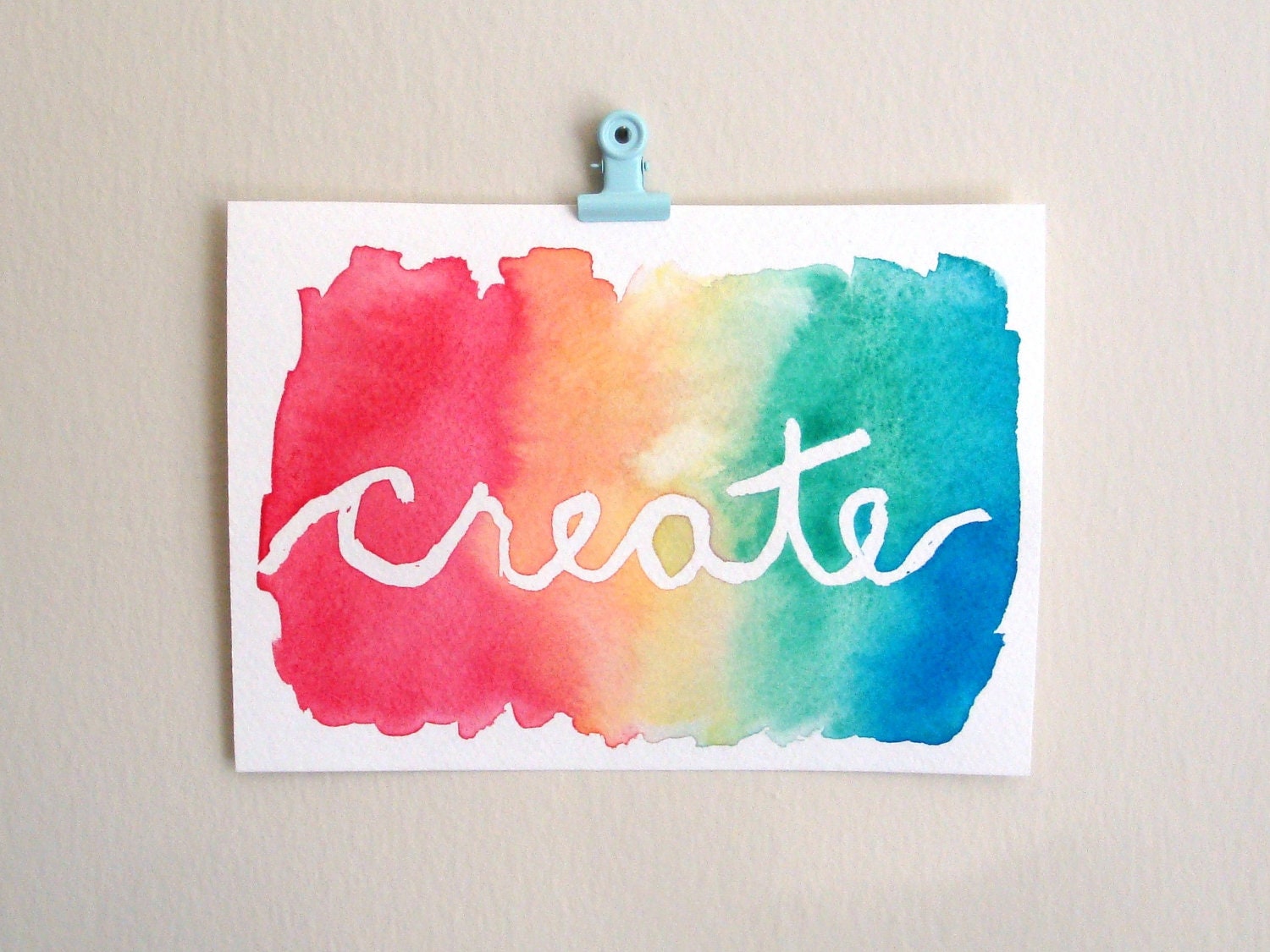 Create wall art watercolor painting home decor craft room artist designer art