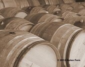 Wine Barrels  - 8 X 10 Dry Mounted Print