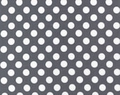 Spot On in Grey, Gray, Robert Kaufman Fabrics, One Yard, 1 Yard