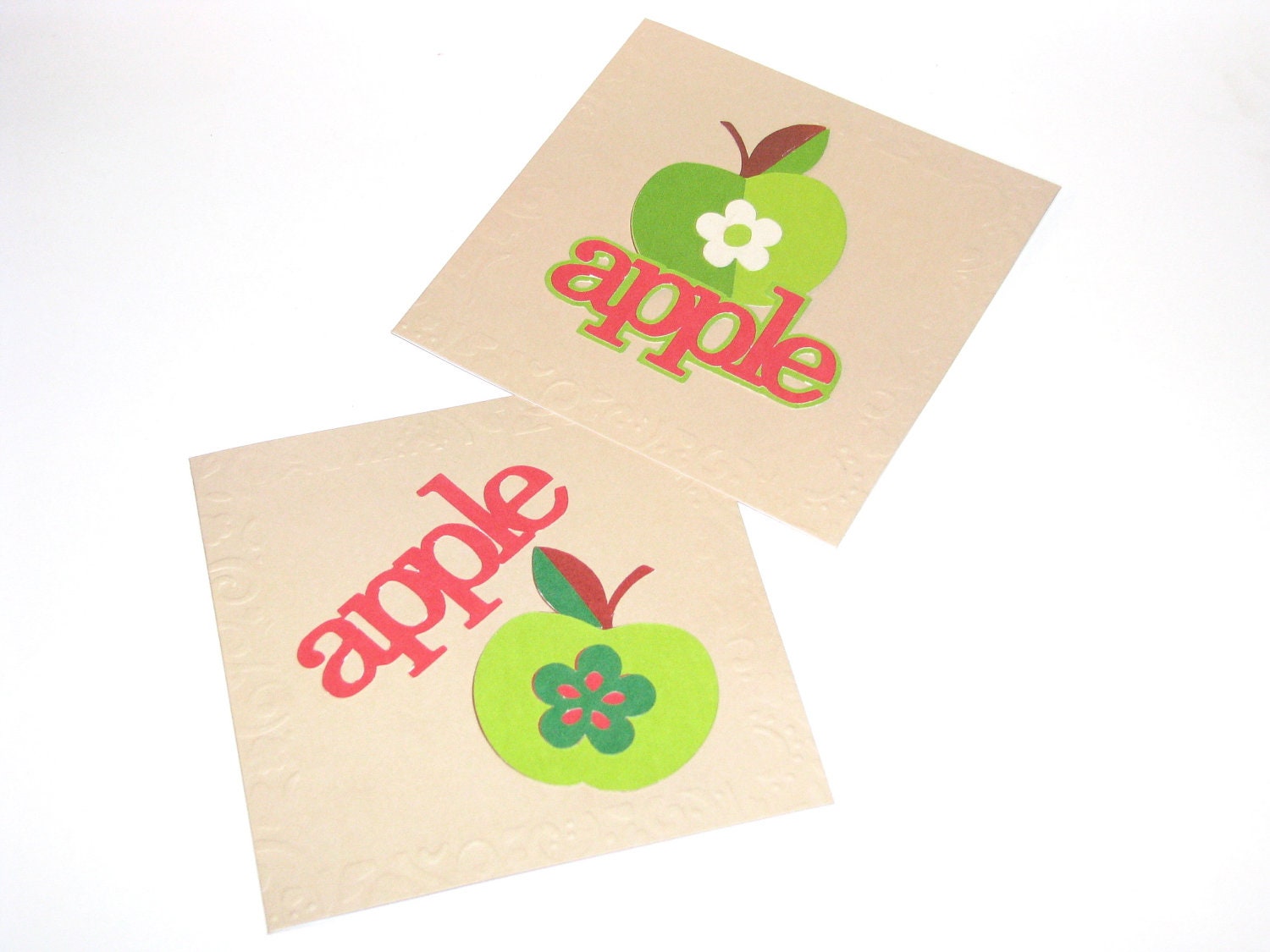 Blank Card  Apple Card Back to School Teacher's Gift Card