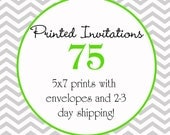 75 Printed Invitations and Envelopes Il_170x135