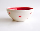 Red Heart Bowl- Ceramics by RossLab